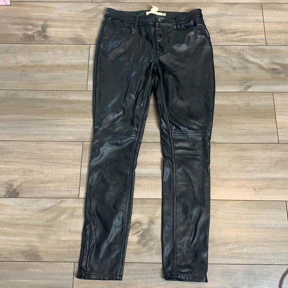 H&M Faux Leather Pants Size 6 - Picture 1 of 9